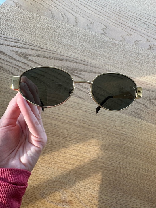 Celine TRIOMPHE METAL 01 SUNGLASSES IN METAL main image 4